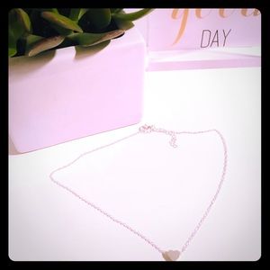 Silver heart necklace